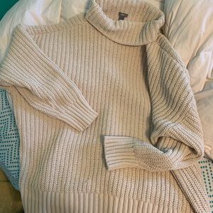 tan turtle neck aerie sweater
